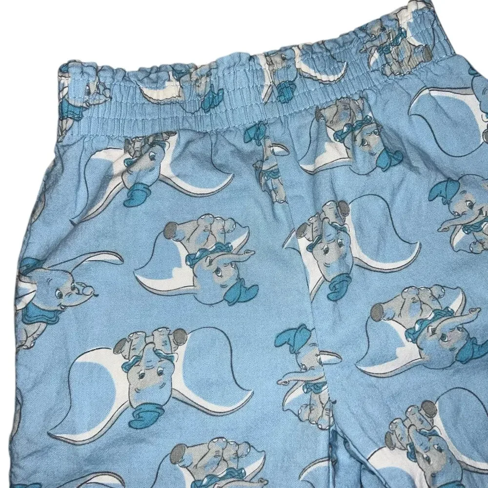 Disney Baby Dumbo's blue graphic pull on cotton pants size 24 months